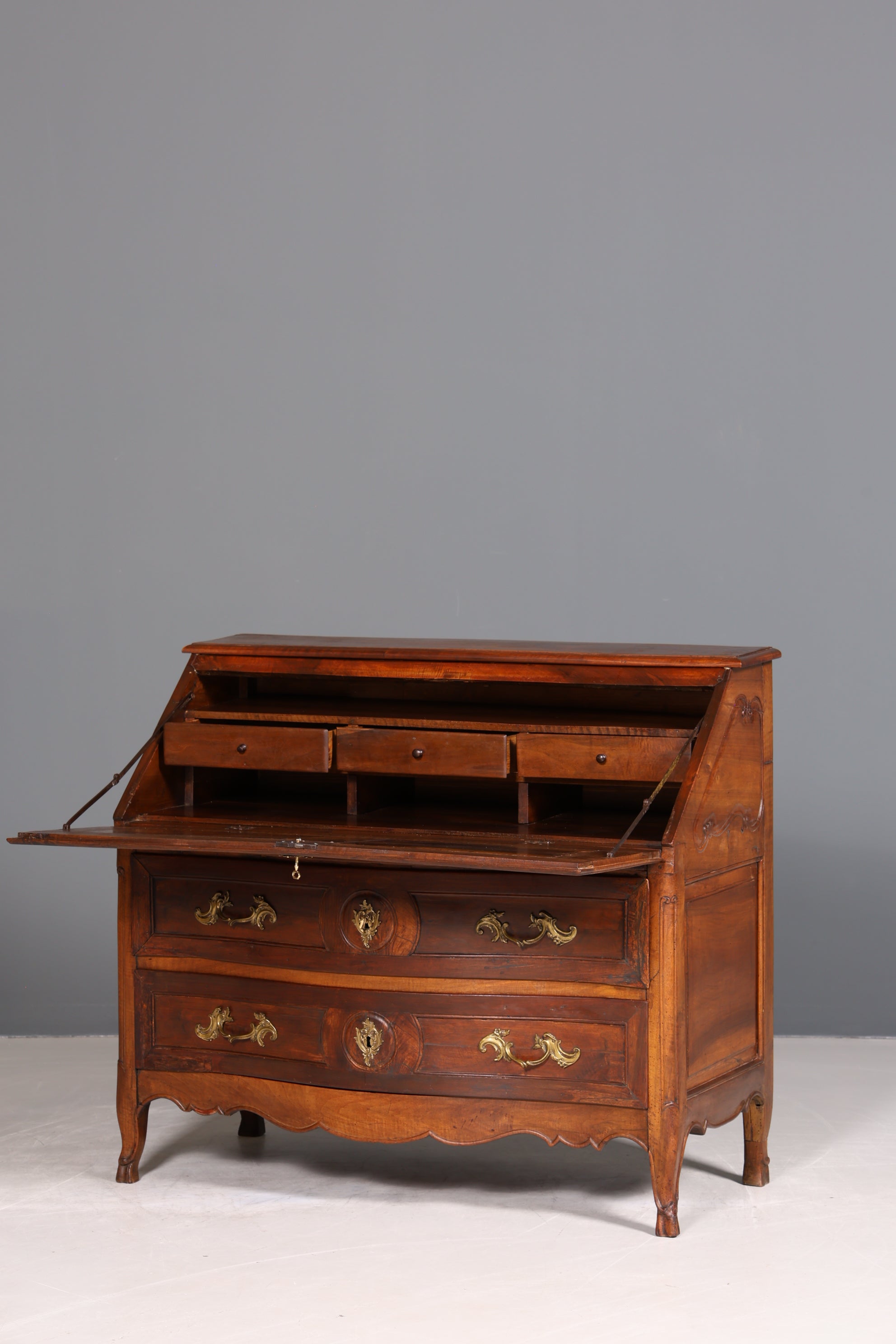 Beeindruckender Barock Sekretär Biedermeier Kommode um 1810 Louis Seize Schreibkommode Büroschrank