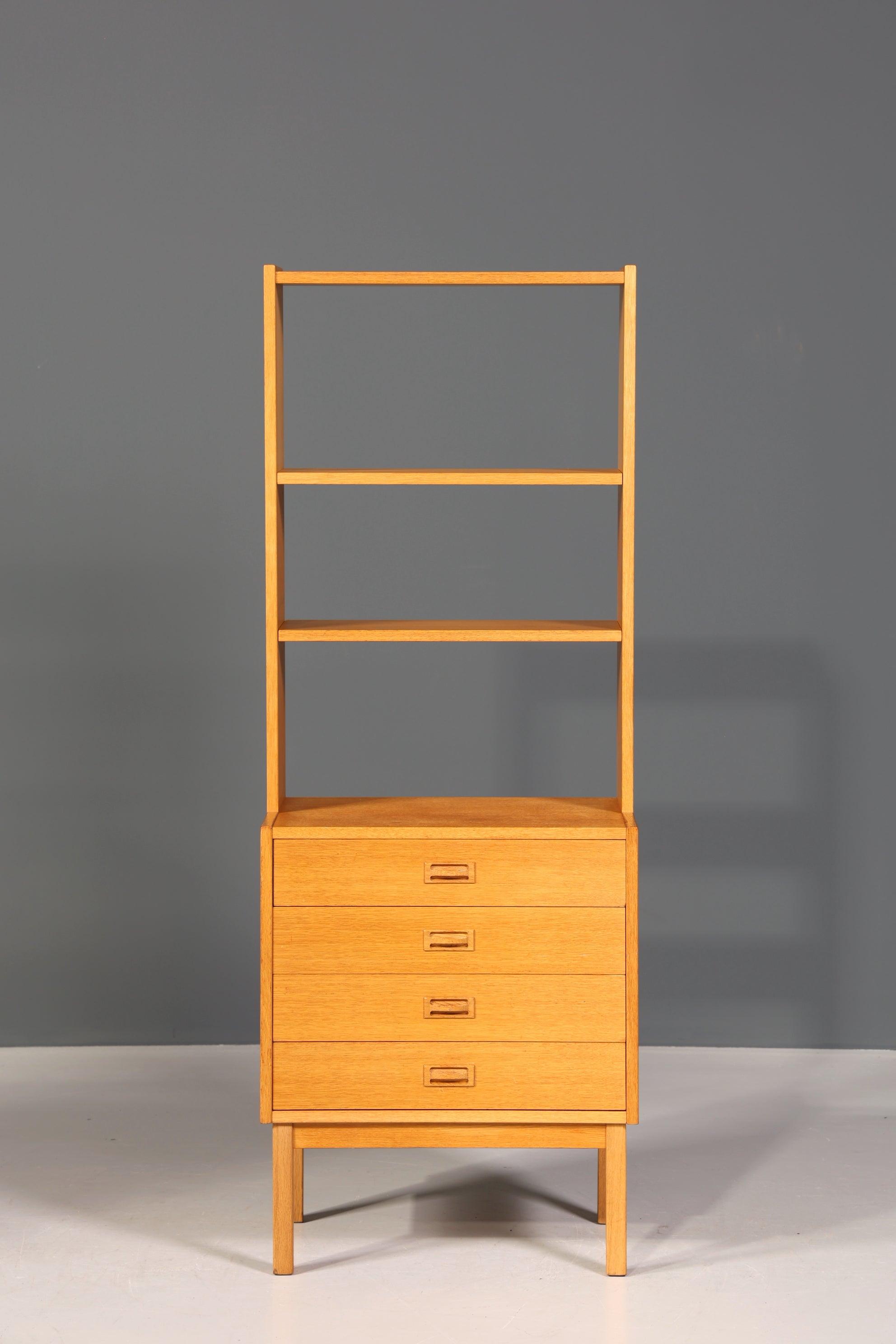 Wunderschönes Mid Century Regal Danish Design echt Holz Kommode skandinavisches Bücherregal