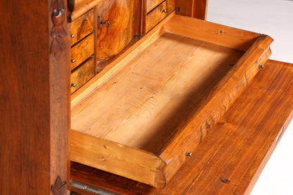 Stilvoller Jugendstil Sekretär Biedermeier Vertiko Antik Kommode um 1890 Schreibkommode