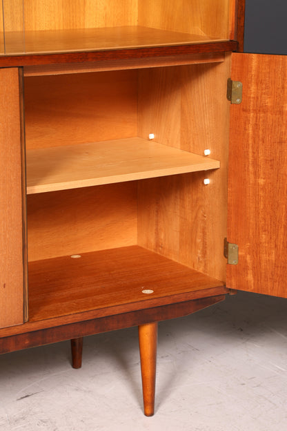 G142 Finish Wunderschöne Mid Century Vitrine Vintage Regal Retro Bücherregal VEB Bookshelf