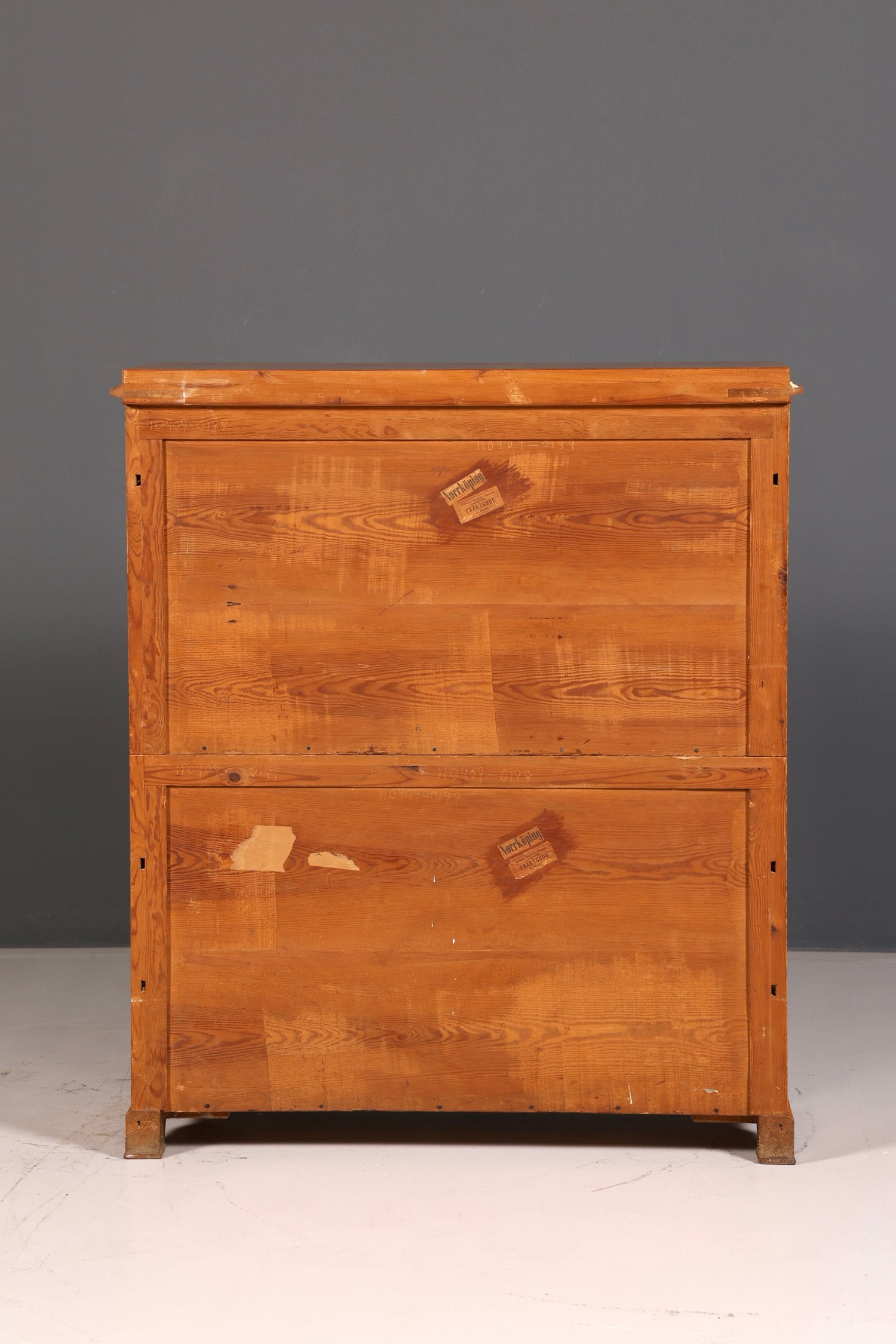 Impressive Biedermeier Secretary Cabinet, Antique Vertiko Chest of Drawers, Office Writing Desk, Sideboard