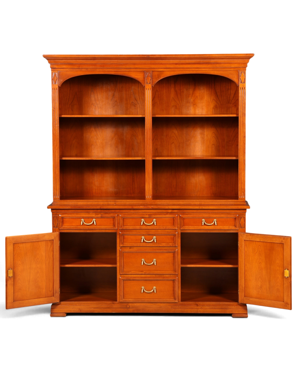 G144 Finish cm SELVA Wunderschönes Englisches Bücherregal Eibe Antik Regal Bookshelf Buchablage 60s