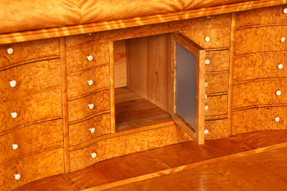 Impressive Biedermeier Secretary Cabinet, Antique Vertiko Chest of Drawers, Office Writing Desk, Sideboard