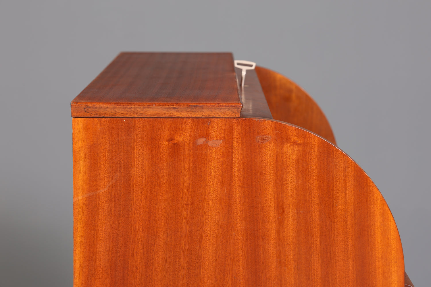 Mid Century Rollladen Sekretär von Bröderna Gustafssons Träindustri &quot;Made in Sweden&quot; Büro Schrank Schreibkommode 60s Schreibmöbel