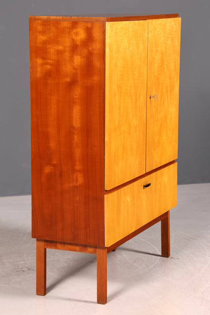 Mid Century Schrank 60er Jahre Wäscheschrank Aktenschrank Kommode Vintage Holz
