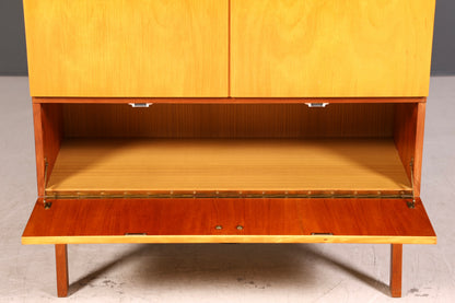 Mid Century Schrank 60er Jahre Wäscheschrank Aktenschrank Kommode Vintage Holz