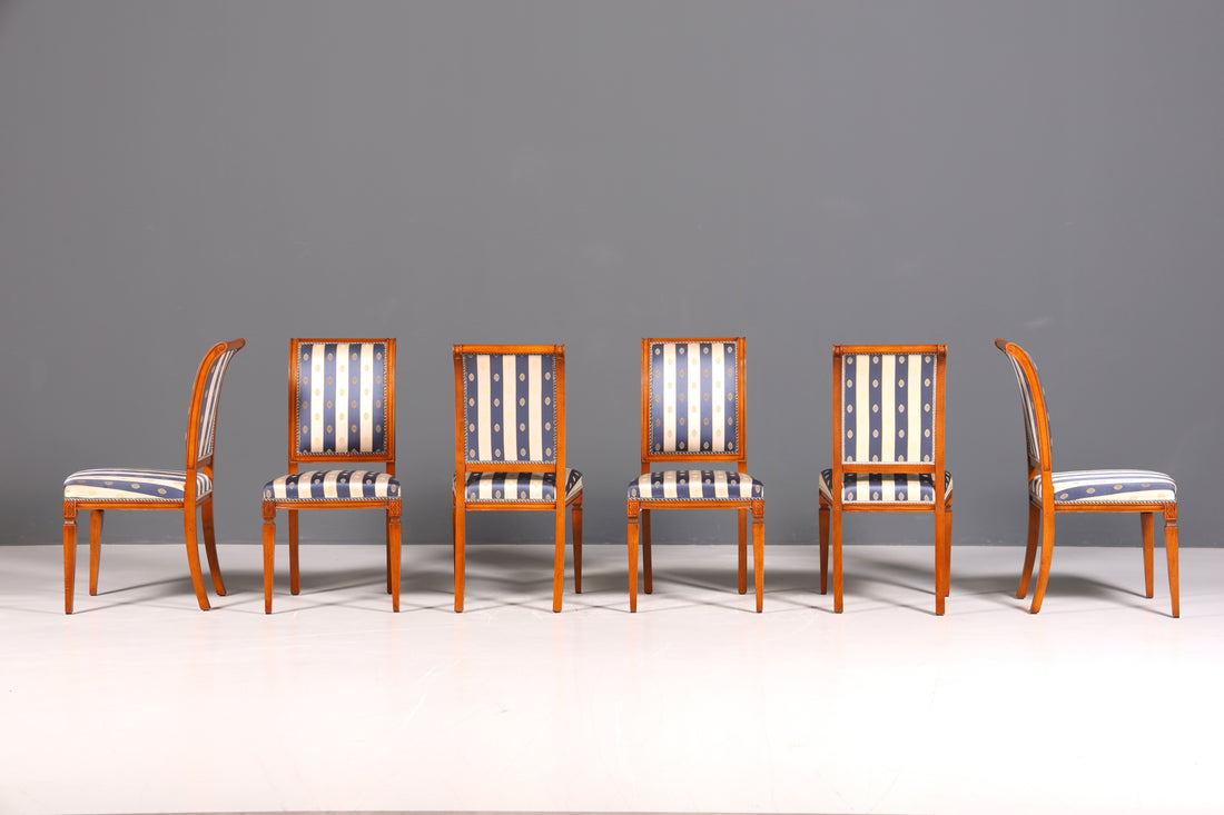 6x Traumhafte Selva Stühle Esszimmer Stuhl Set Villa Borghese Küchenstühle Antik Stil Set