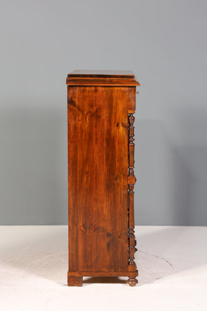 Wunderschöner Gründerzeit Sekretär Vertiko Highboard Jugendstil Kommode Schrank um 1880