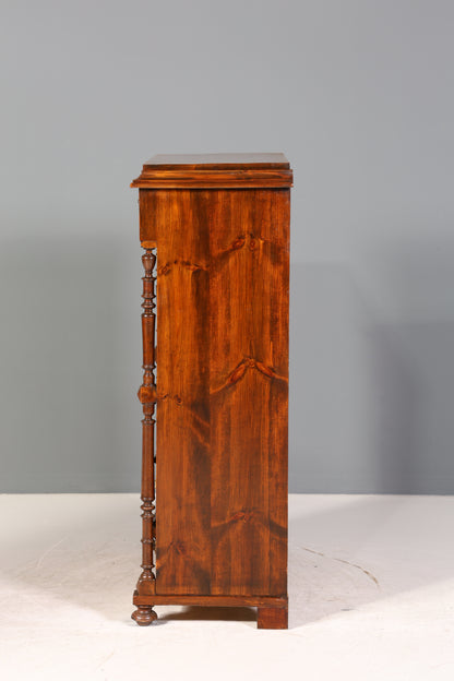 Wunderschöner Gründerzeit Sekretär Vertiko Highboard Jugendstil Kommode Schrank um 1880