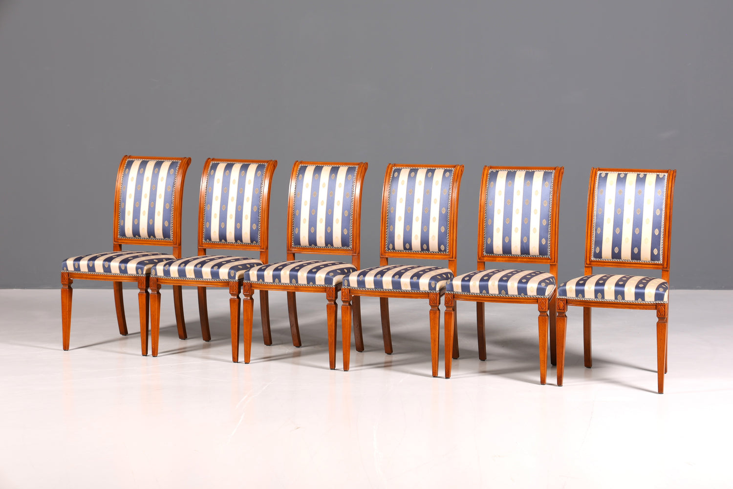 6x Traumhafte Selva Stühle Esszimmer Stuhl Set Villa Borghese Küchenstühle Antik Stil Set