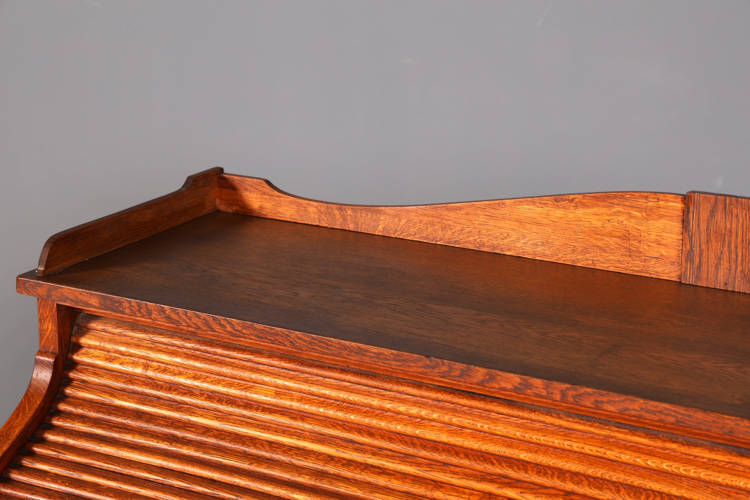 Wunderschöner Sekretär im Bauhaus Stil Art Deco Schreibtisch Schreibsekretär Rollladen Antik Vintage Eiche