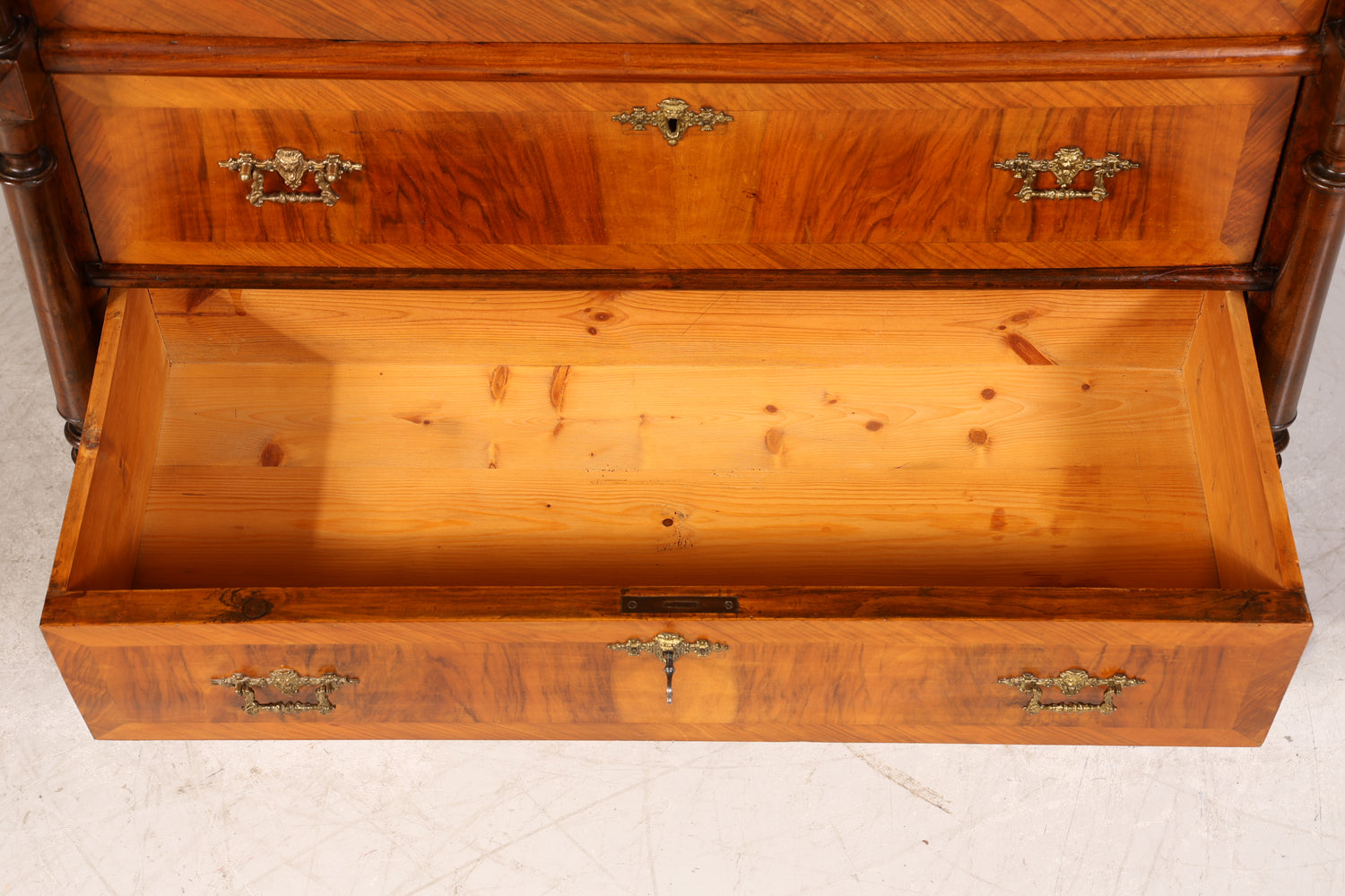 Wunderschöner Gründerzeit Sekretär Vertiko Highboard Jugendstil Kommode Schrank um 1880