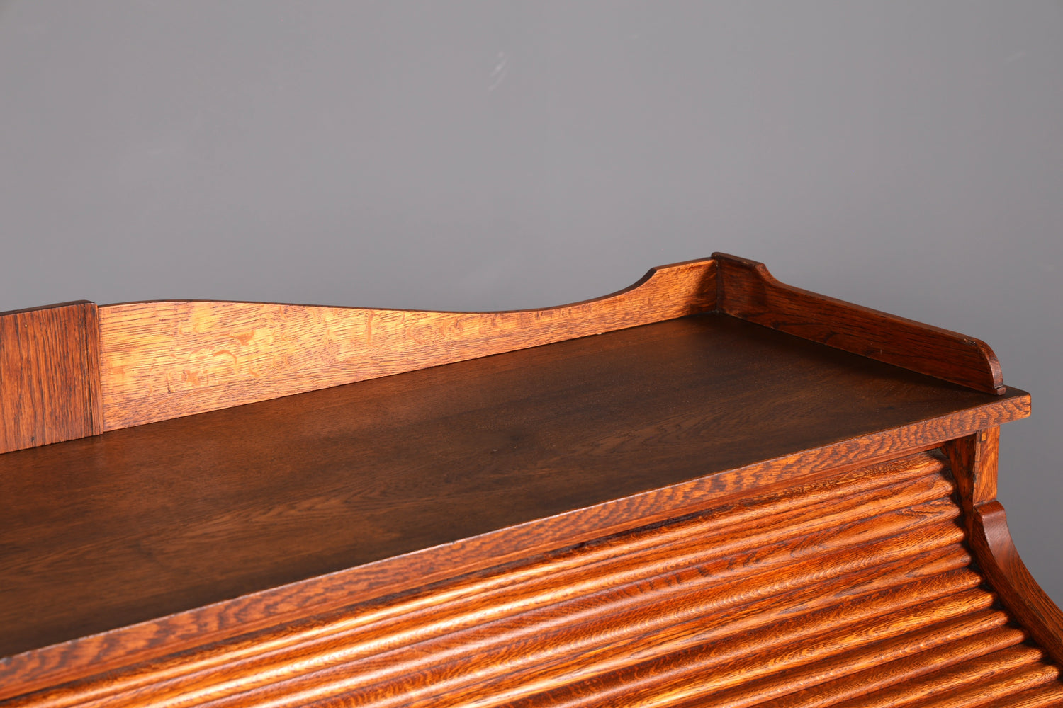 Wunderschöner Sekretär im Bauhaus Stil Art Deco Schreibtisch Schreibsekretär Rollladen Antik Vintage Eiche