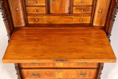 Wunderschöner Gründerzeit Sekretär Vertiko Highboard Jugendstil Kommode Schrank um 1880