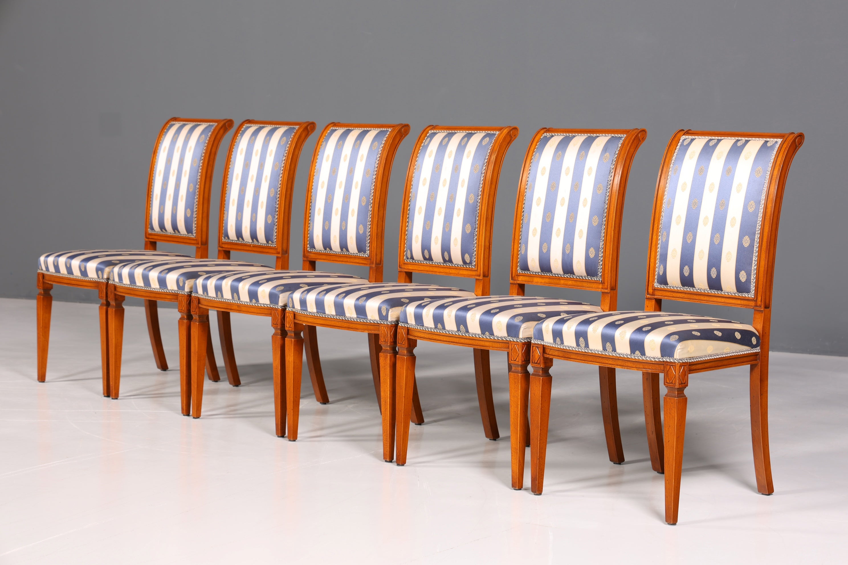 6x Traumhafte Selva Stühle Esszimmer Stuhl Set Villa Borghese Küchenstühle Antik Stil Set