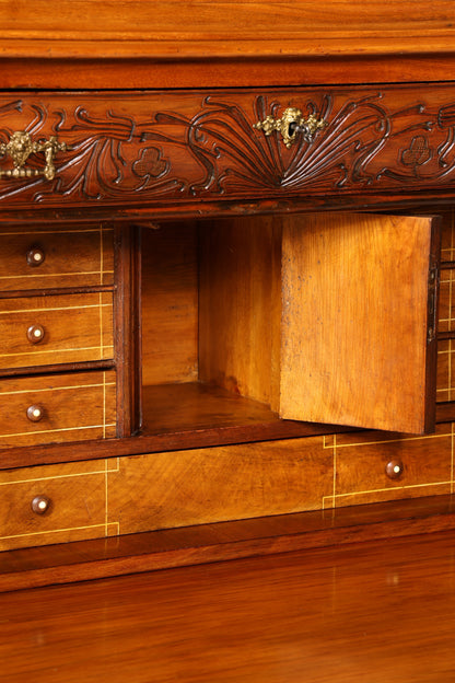 Wunderschöner Gründerzeit Sekretär Vertiko Highboard Jugendstil Kommode Schrank um 1880