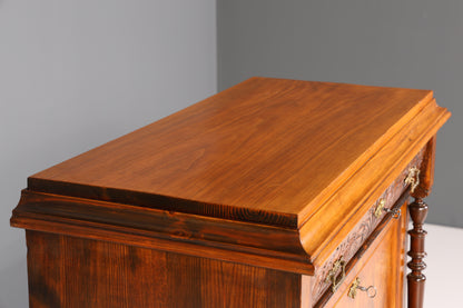 Wunderschöner Gründerzeit Sekretär Vertiko Highboard Jugendstil Kommode Schrank um 1880