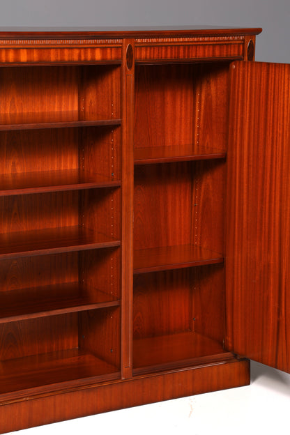 Beautiful Heldense Bookcase, Mahogany, English-Style Shelf, Bookshelf, Book Storage, Antique, Vintage