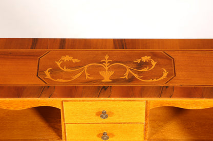 Wunderschöner Sekretär im Barock Stil Büro Kommode Intarsien Schreibkommode Schreibtisch