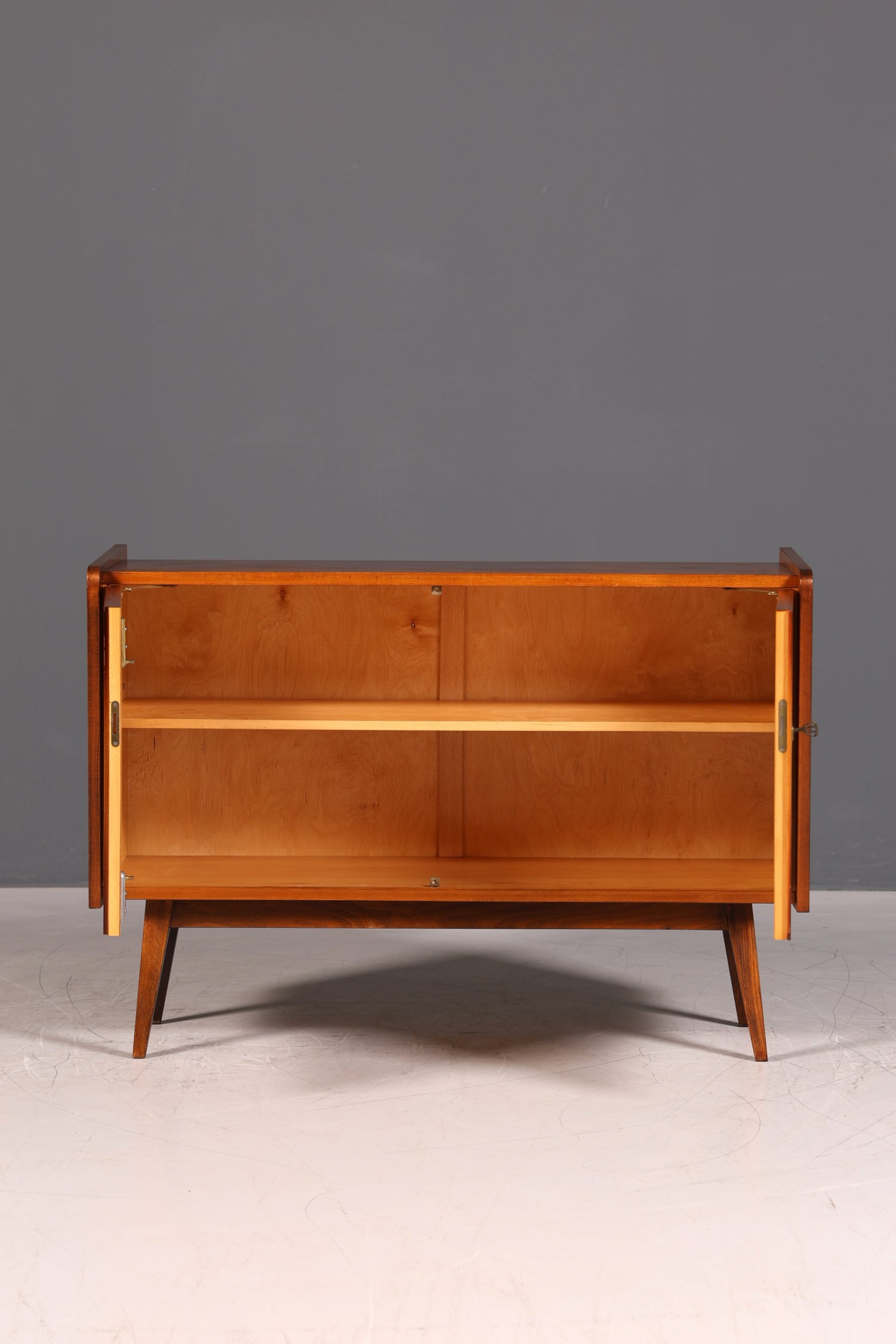 G147 Finish cm Wunderschöne Mid Century Kommode Vintage Schrank Retro Flur Kommode 60s Regal Sideboard