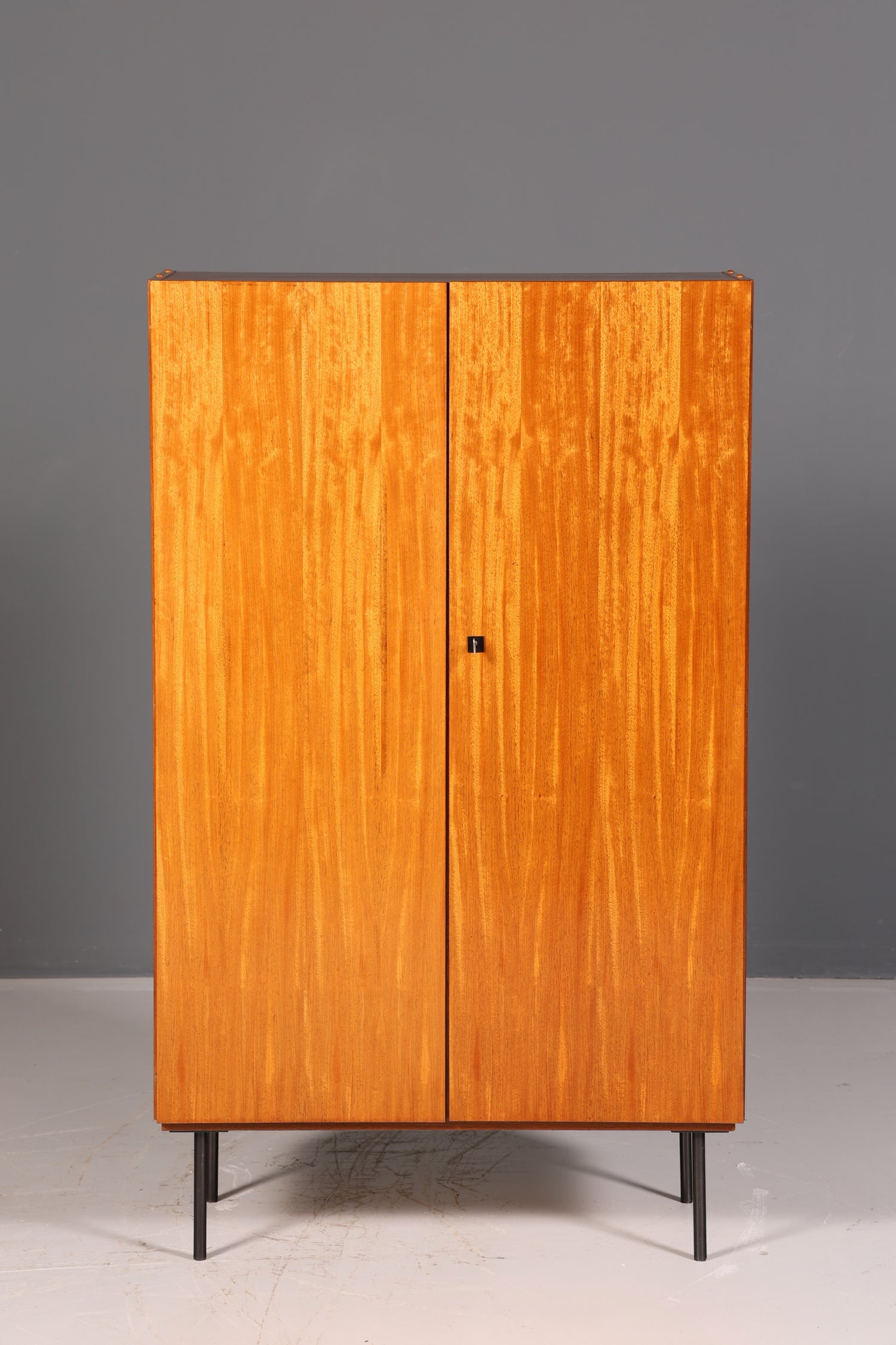 Stunning mid-century wardrobe, vintage cabinet, retro linen cupboard, hallway wardrobe, 1960s wood