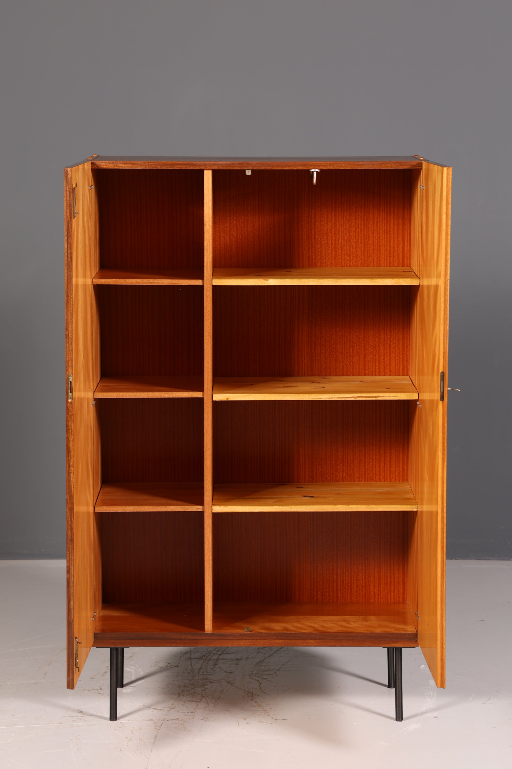 Stunning mid-century wardrobe, vintage cabinet, retro linen cupboard, hallway wardrobe, 1960s wood