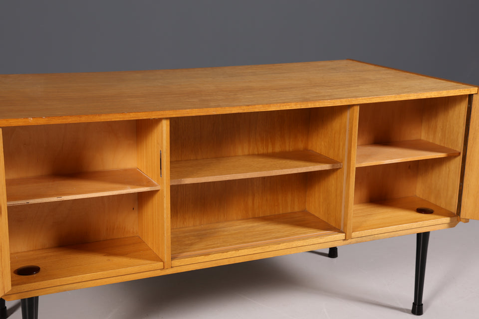 Schlichter Mid Century Schreibtisch Danish Design echt Holz Vintage Desk