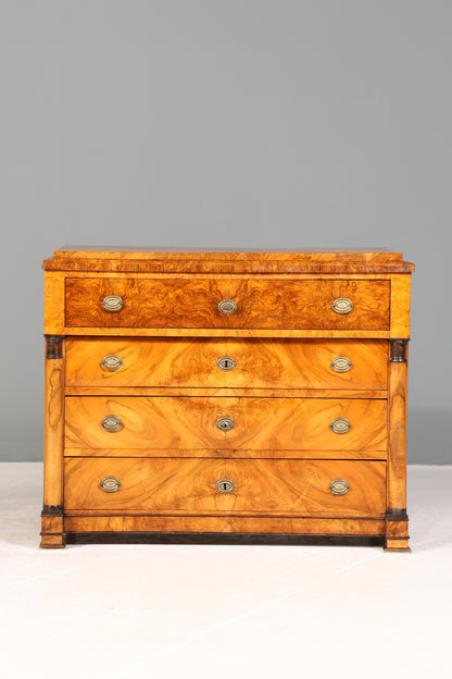 Beeindruckende Originale Biedermeier Kommode um 1860 Antik Sideboard Schubladenkommode