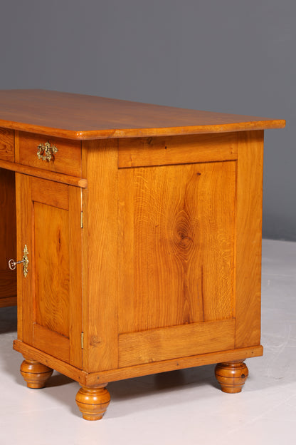 Traumhafter Jugendstil Schreibtisch Gründerzeit Bürotisch echt Holz Desk Office Table