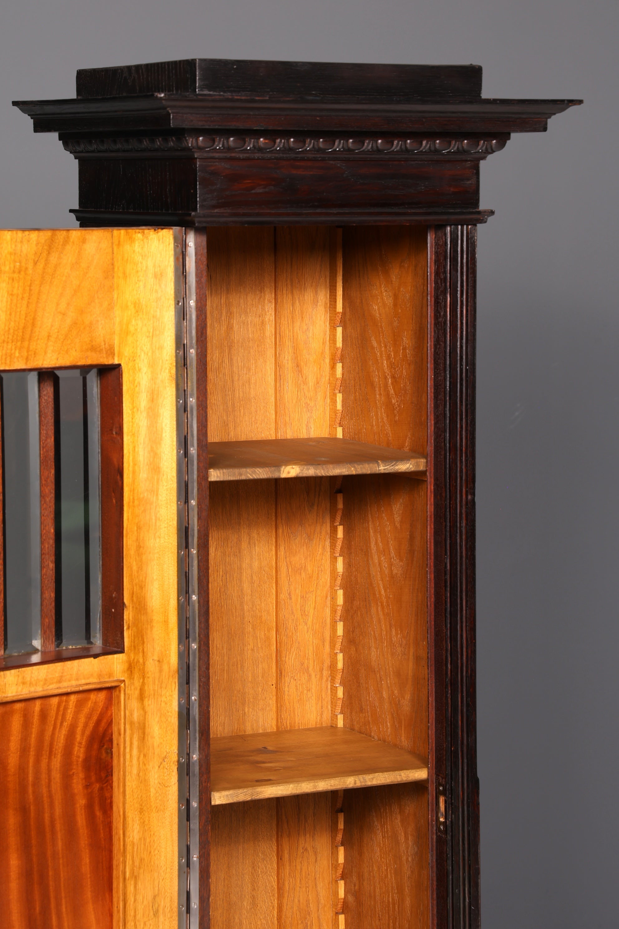 Magnificent Art Nouveau display cabinet, antique bookcase, china cabinet, glass cabinet, antique cabinet 1 of 2