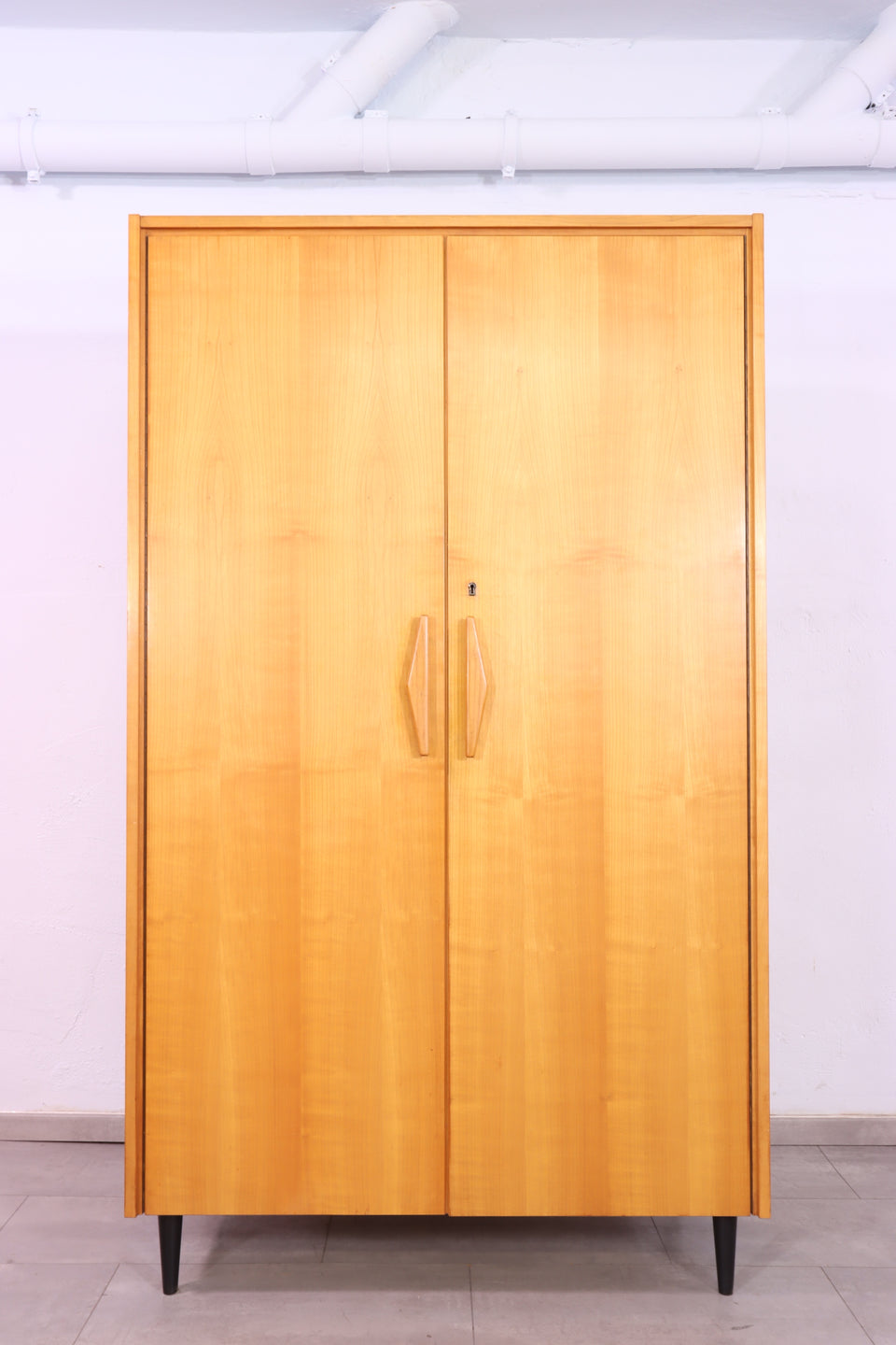 Original Hellerau Schrank Mid Century Kleiderschrank Retro Wäscheschrank
