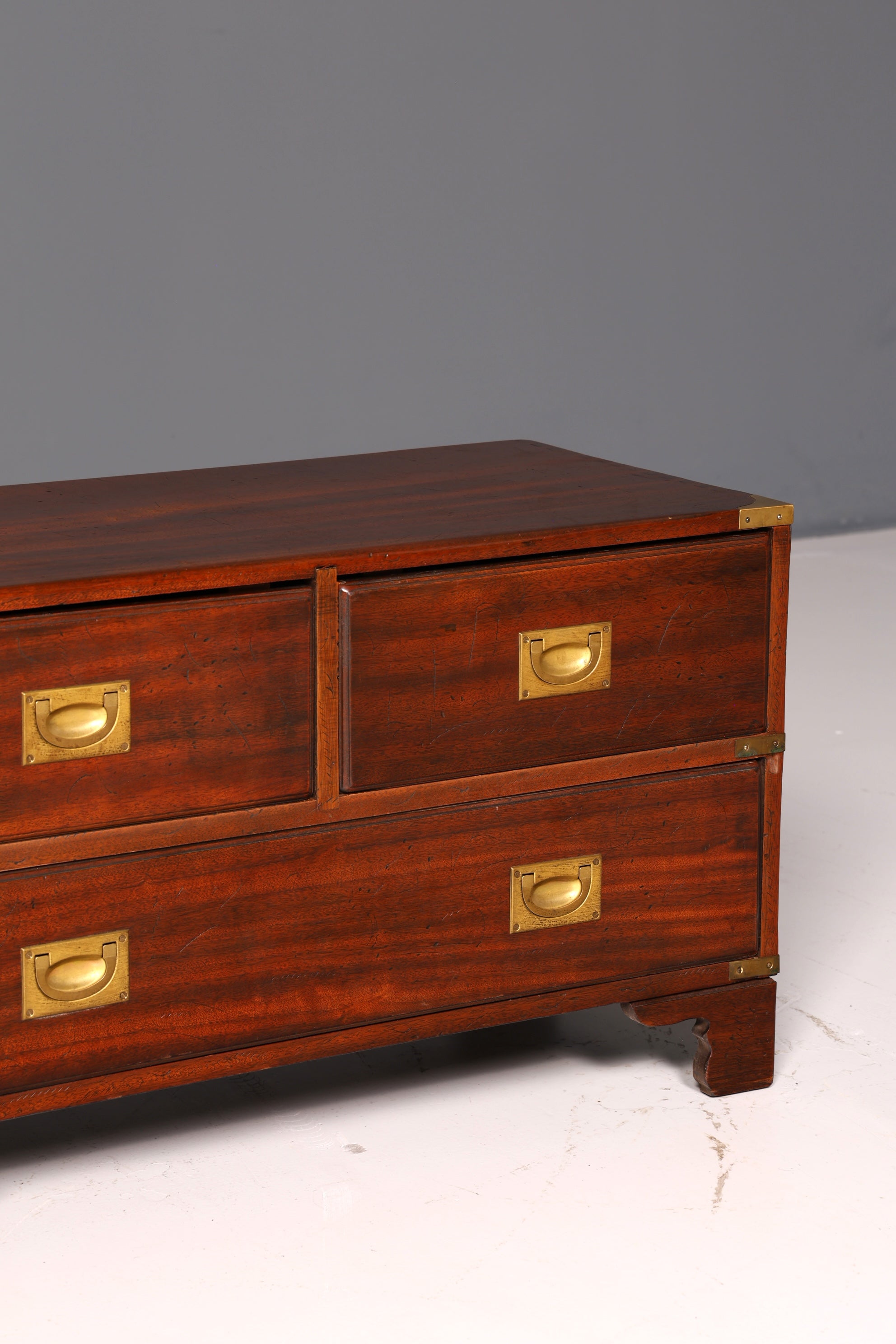 Wunderschöne Maritime Kommode Englisch Military Chest Schubladenkommode Wäschekommode Antik Massivholz