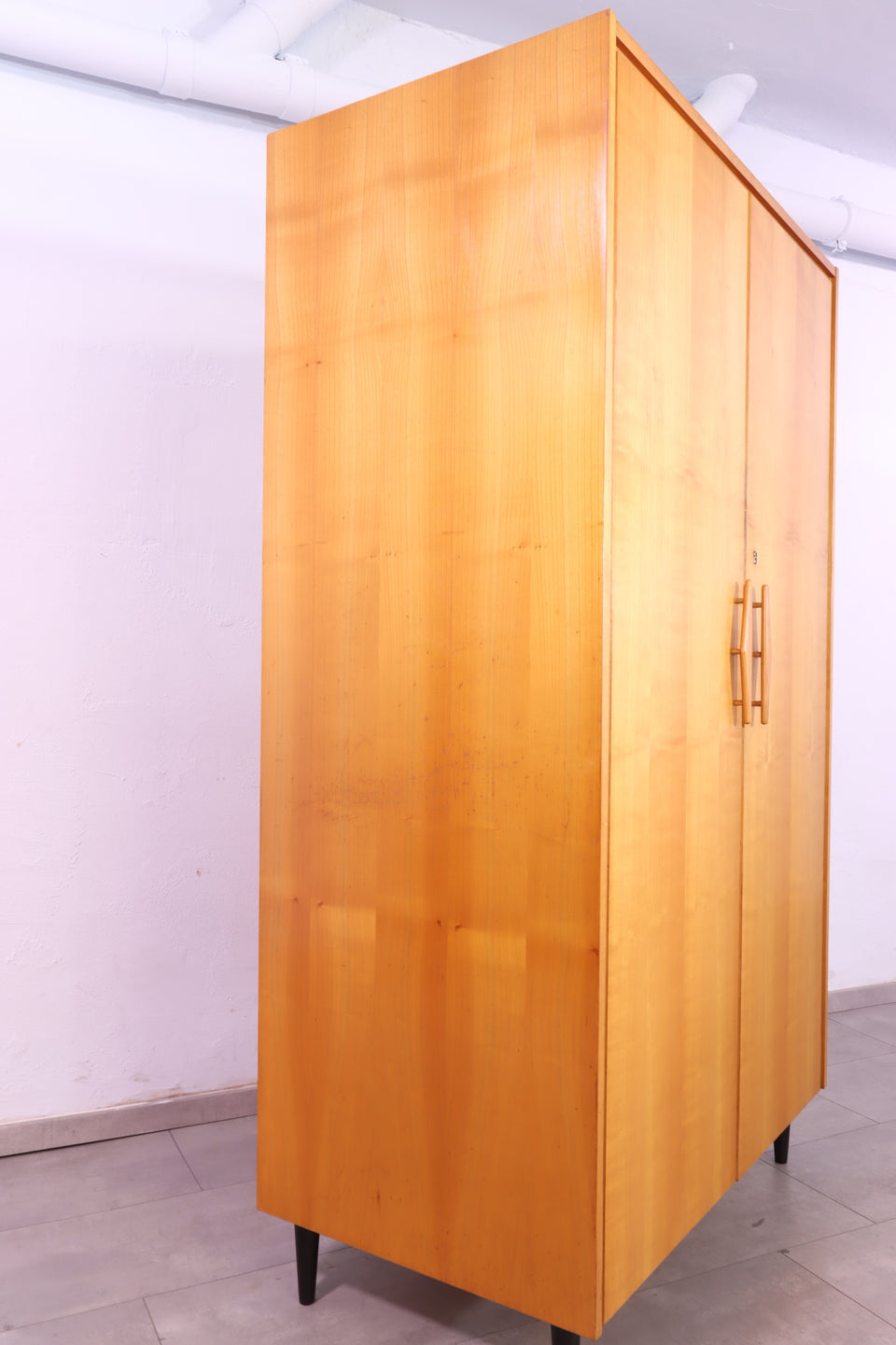 Original Hellerau Schrank Mid Century Kleiderschrank Retro Wäscheschrank