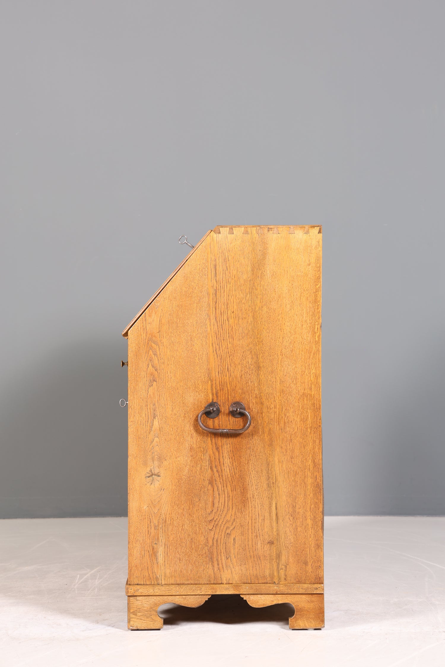 Traumhafter Barock Sekretär Büro Kommode Biedermeier um 1820 Eiche Schreibkommode Schreibtisch