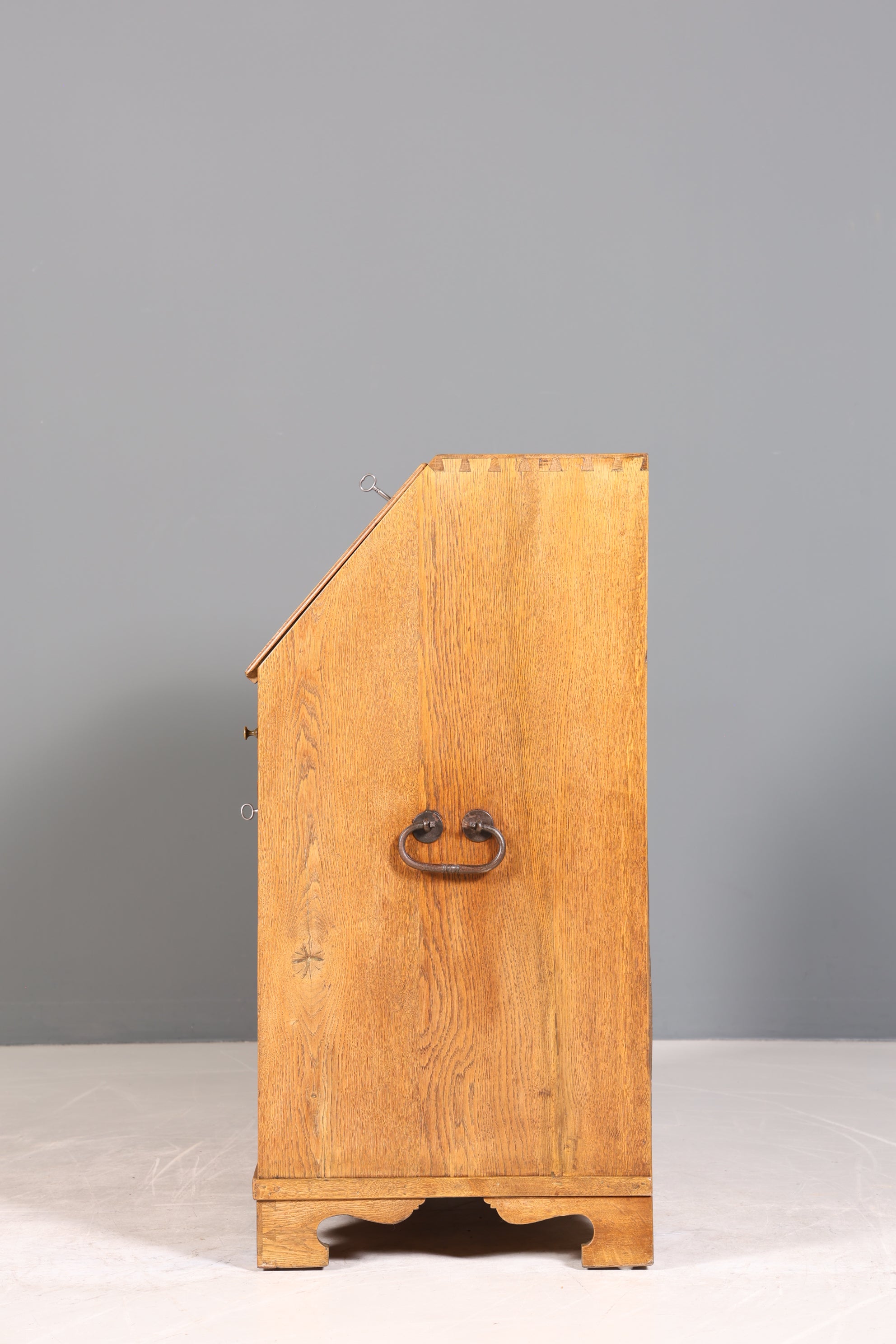 Traumhafter Barock Sekretär Büro Kommode Biedermeier um 1820 Eiche Schreibkommode Schreibtisch