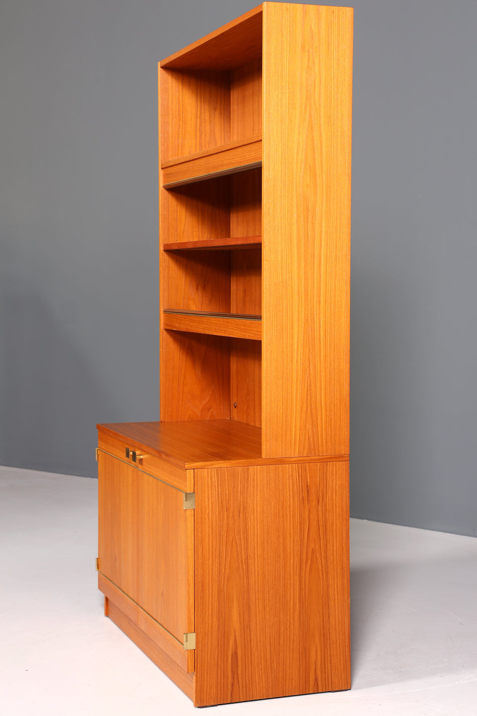 Traumhafter Mid Century Schrank Vintage Bücherregal Retro Holz Regal Highboard 60er Jahre