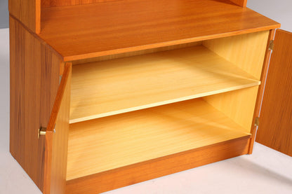 Traumhafter Mid Century Schrank Vintage Bücherregal Retro Holz Regal Highboard 60er Jahre