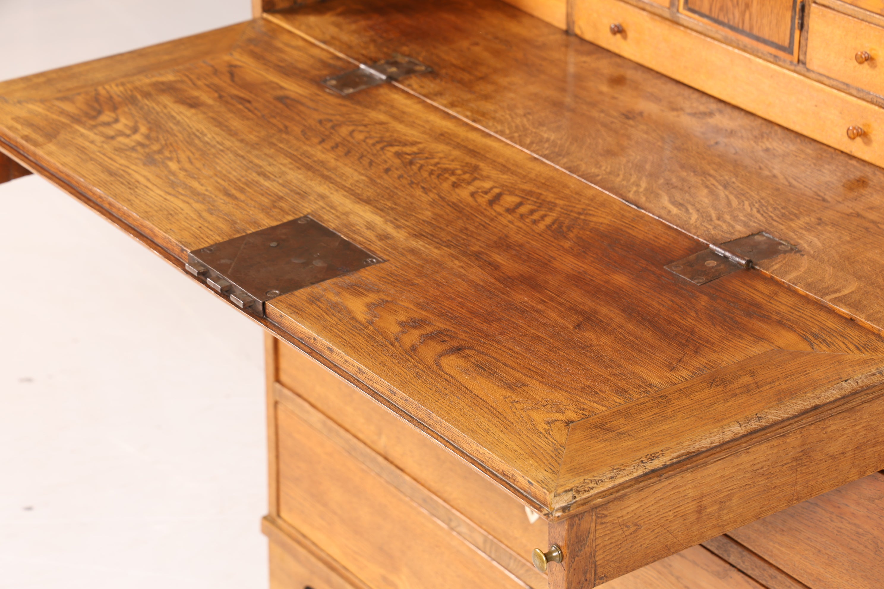 Traumhafter Barock Sekretär Büro Kommode Biedermeier um 1820 Eiche Schreibkommode Schreibtisch