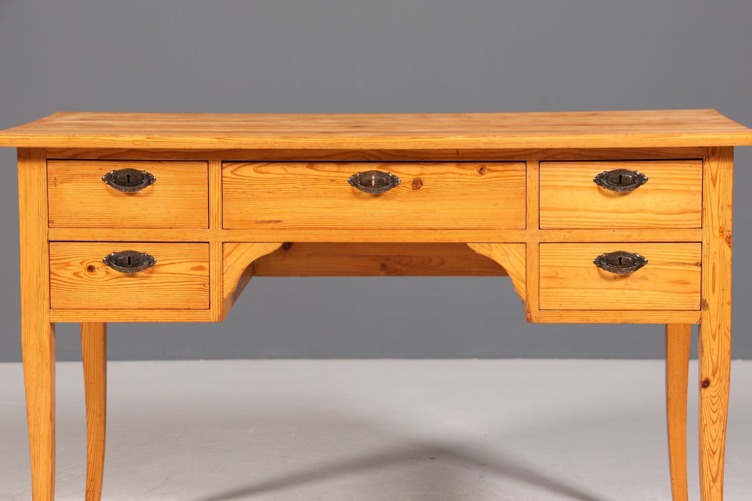 Filigree Art Nouveau Desk Gründerzeit Spruce Office Table Real Wood Desk Office Table Country House