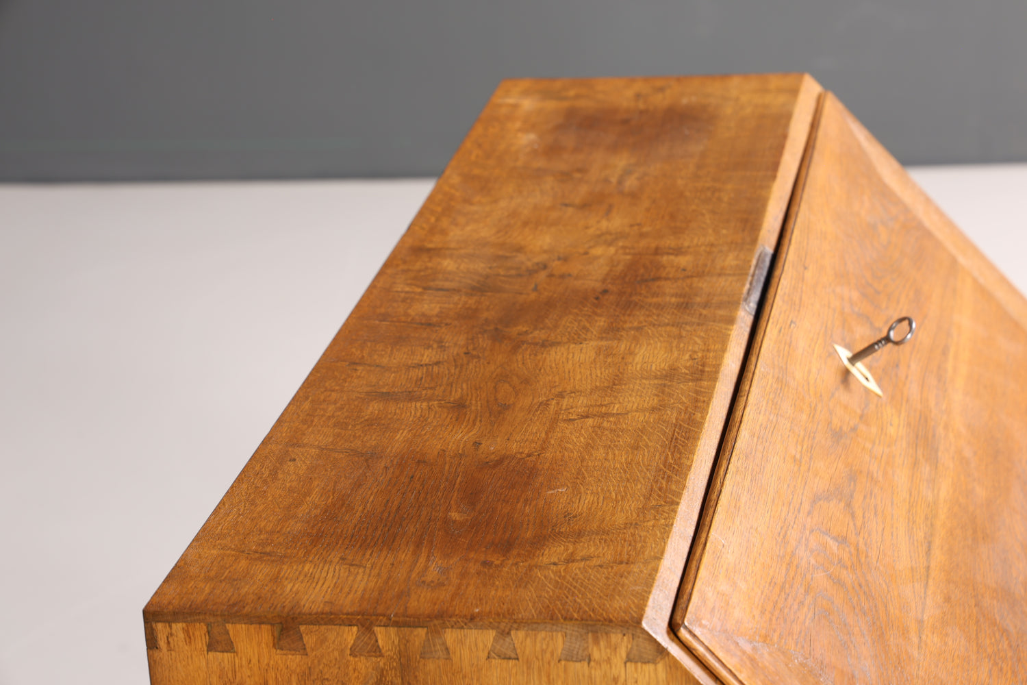 Traumhafter Barock Sekretär Büro Kommode Biedermeier um 1820 Eiche Schreibkommode Schreibtisch
