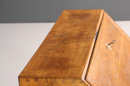 Traumhafter Barock Sekretär Büro Kommode Biedermeier um 1820 Eiche Schreibkommode Schreibtisch