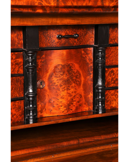 Wunderschöner Louis Philippe Sekretär Vertiko Highboard Schreibsekretär Biedermeier Massivholz um 1880