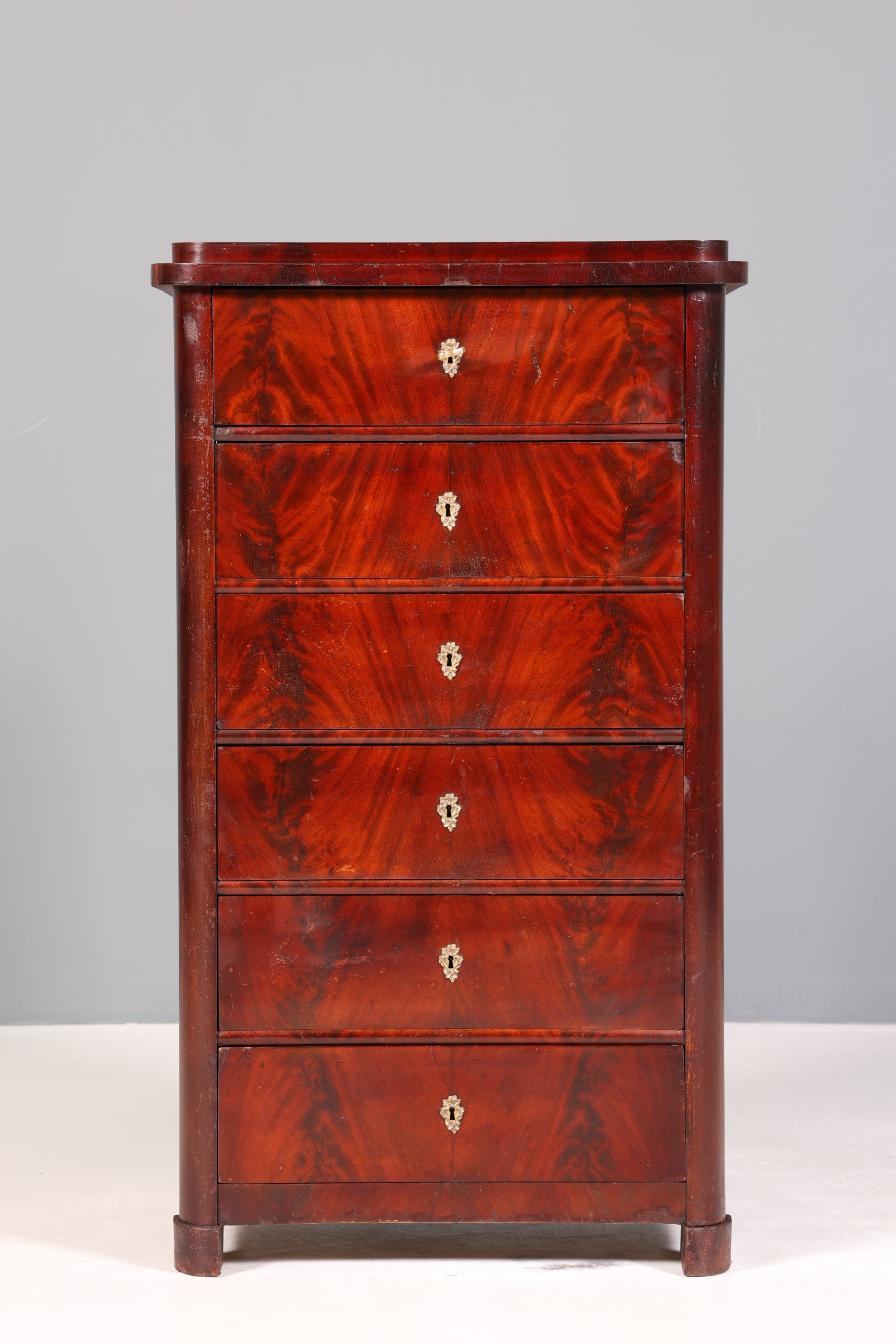 Wunderschöne Louis Philippe Chiffoniere um 1880 Gründerzeit Vertiko Schrank Semainier