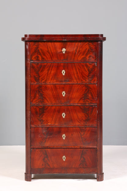 Wunderschöne Louis Philippe Chiffoniere um 1880 Gründerzeit Vertiko Schrank Semainier