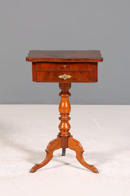 Wunderschöner Gründerzeit Beistelltisch Louis Philippe Nähtisch Antik Ablagetisch um 1880