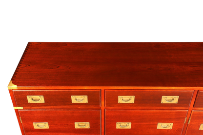 Traumhaftes XXL Maritim Sideboard Englische Schiffs Kommode Englisch Antik Schrank Military Chest