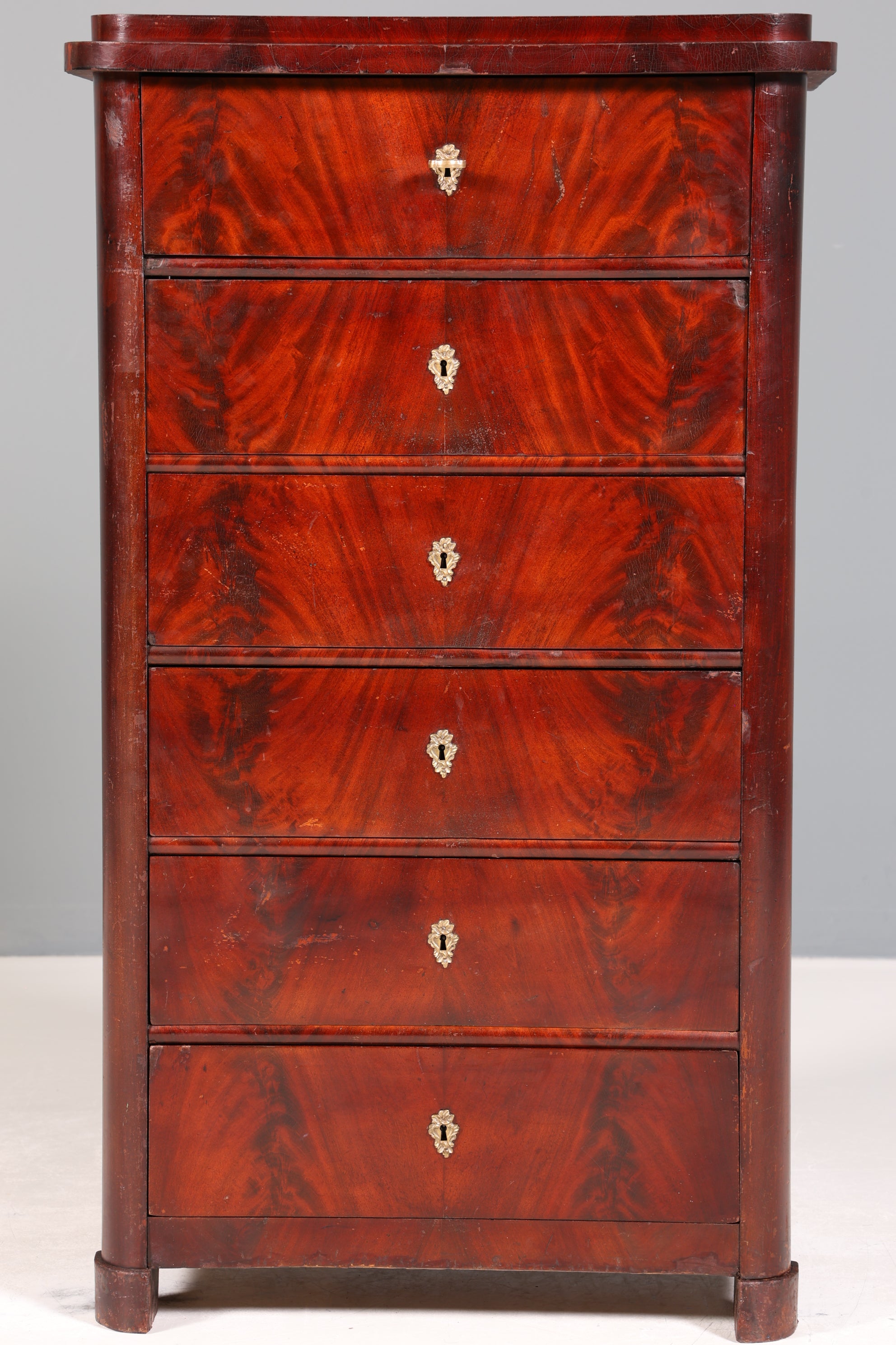 Wunderschöne Louis Philippe Chiffoniere um 1880 Gründerzeit Vertiko Schrank Semainier