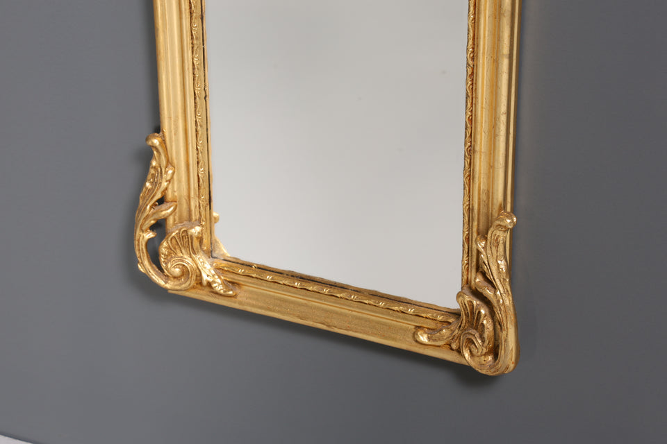 Edler Prunk Barock Stil Wandspiegel Standspiegel Antik Stil Gold