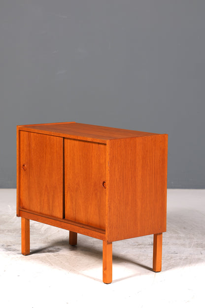 Traumhafter Mid Century Schrank Teak Holz Schiebetür Kommode Danish Design Sideboard 2 von 2