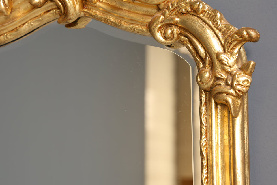 Edler Prunk Barock Stil Wandspiegel Standspiegel Antik Stil Gold